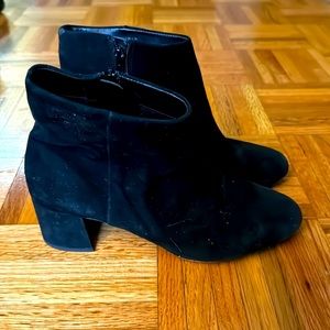 Cute Black Suede Booties